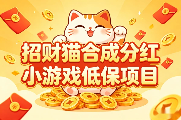 我有招财猫小游戏 合成每日分红低保项目