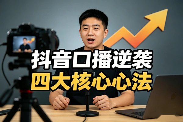 素人抖音口播逆袭心法,4个核心逻辑快速涨粉破局