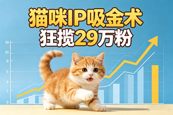 猫咪IP吸金术揭秘,26条视频狂揽29万粉实操
