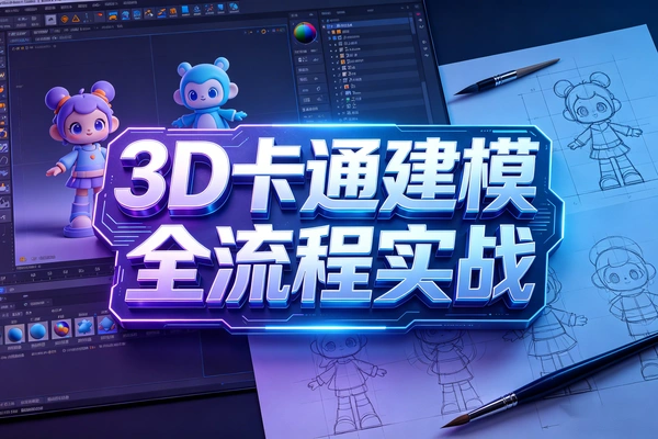 3D卡通建模实战教程 覆盖从入门到进阶