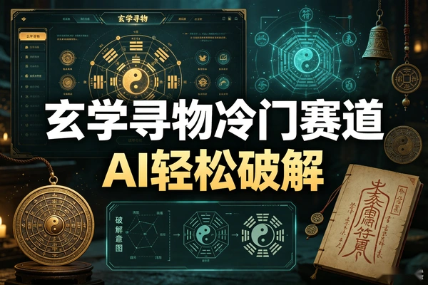 AI破解玄学寻物赛道,小众冷门副业轻松变现