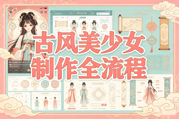 古风美少女建模动画,从零到成品全流程实操技巧