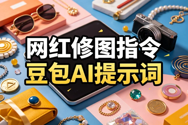 豆包AI写真提示词,网红质感修图指令一键套用