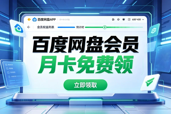 免费领取百度网盘SVIP,30天月卡