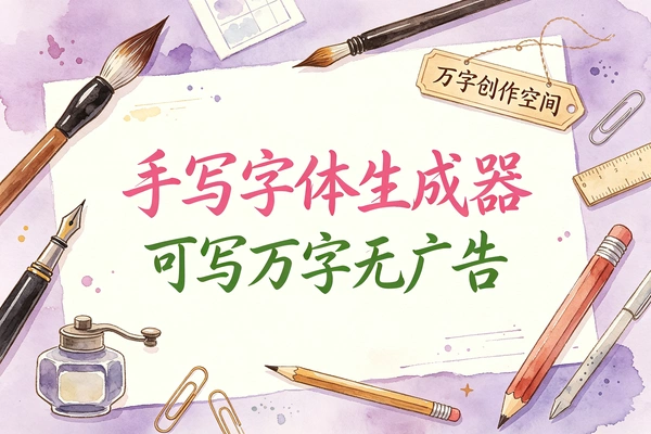 学生打工人必备,超真实手写字体生成神器