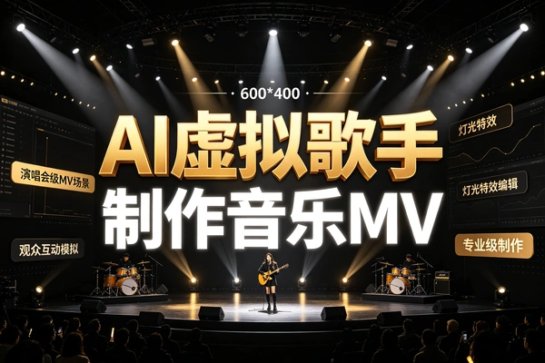 AI虚拟歌手制作教程,零基础自制原创音乐MV