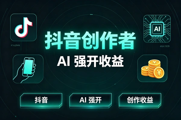 门槛不够也能开!AI强开抖音创作者伙伴计划