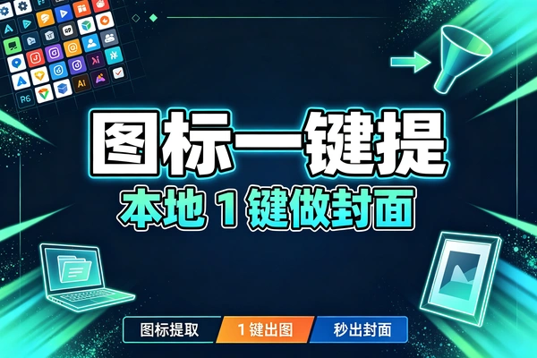 告别封面制作麻烦,Windows工具一键抠取软件LOGO做封面