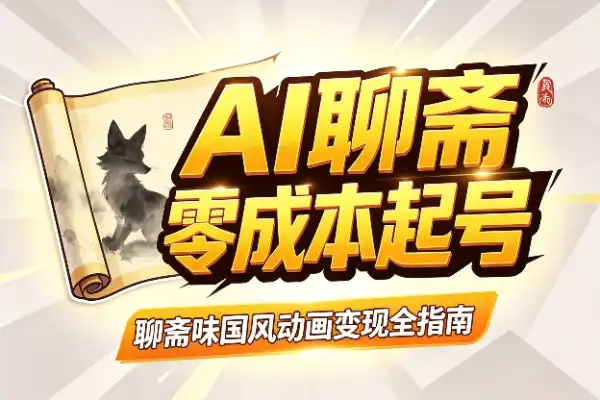 AI聊斋动画,零成本起号变现