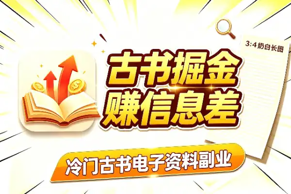 古书流量掘金:信息差副业拆解