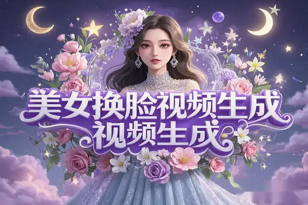 快手抖音美女视频生成软件素材换脸去重剪辑一条龙【生成软件+使用教程】