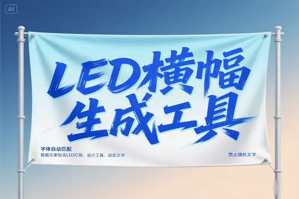 免费在线LED横幅生成工具：快速个性化设计活动横幅【在线工具】