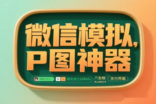 微信模拟 P 图神器：自定义聊天记录 / 朋友圈 / 转账界面（附永久脚本 + 娱乐教程）