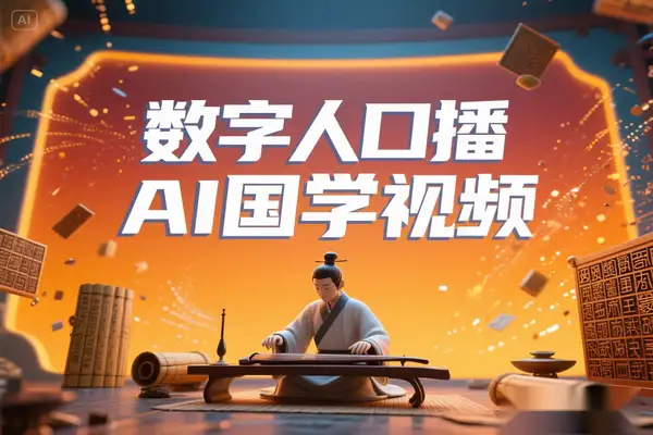 AI国学视频赛道破局数字人口播步打造10万爆款【专属】