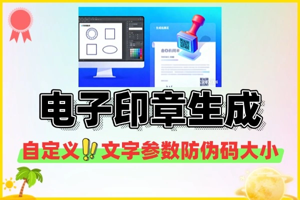 在线电子印章生成器提供一站式电子印章制作服务