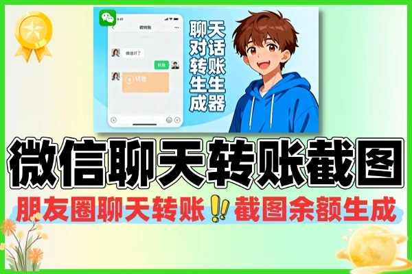 微信截图生成工具｜对话 / 转账 / 零钱余额一键制作