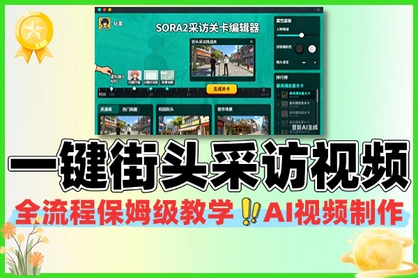 用 Coze 工作流制作街头采访短视频：一键生成的简单流程