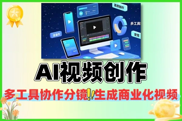 AI视频创作多工具协作：分镜生成商业化视频教程