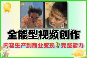 零基础视频创作全链路课 从拍摄剪辑到商业变现实战教程