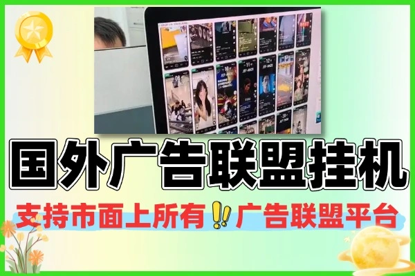 全自动国外广告联盟挂机工具 多平台适配 永久使用+使用教程