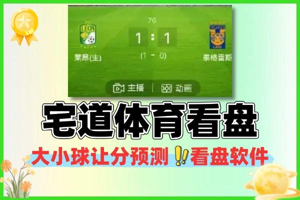 宅道体育看盘软件 大小球让分预测