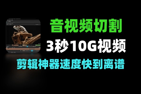 无损音视频剪辑神器 10G 大文件切割仅需几秒速度超给力