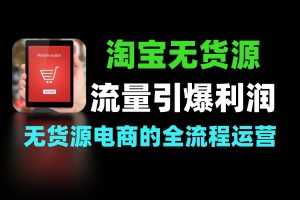淘宝无货源 高利润选品与流量引爆玩法