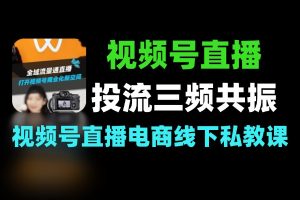 视频号直播付费投流三频共振打通线下课