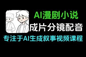 AI漫剧成片全优化 小说转漫剧成本分镜配音