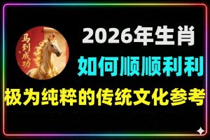 2026年生肖全解析教你一整年顺顺利利