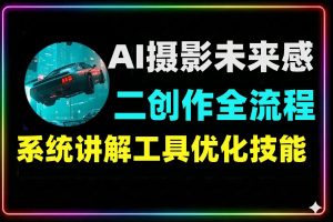 AI摄影未来感二次创作 实战教程干货满满