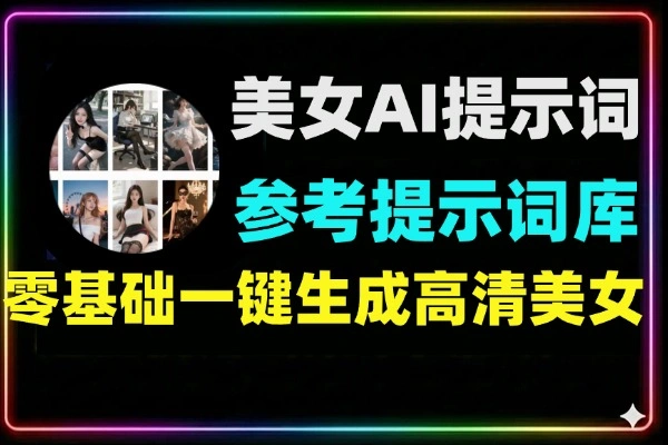 一键美女图片生成AI提示词大全