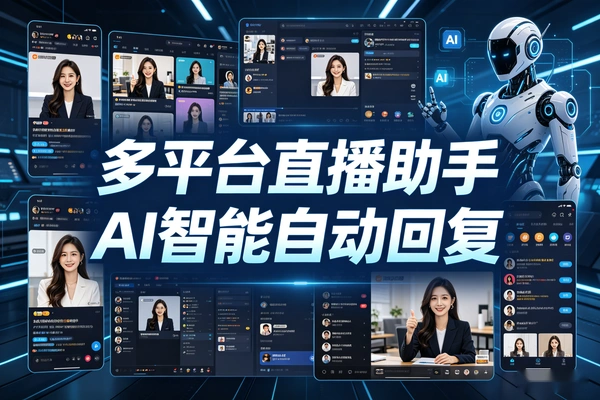 直播间自动回复+商品弹窗，多平台AI助手