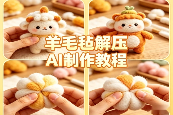 零基础学羊毛毡定格动画，一条视频涨粉百万的变现玩法