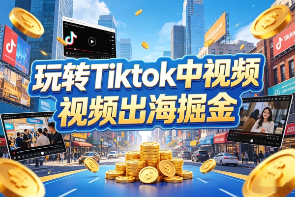 Tiktok中视频变现教程 新手易上手 出海掘金指南