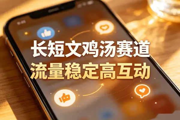 公众号长短文鸡汤赛道 流量稳定高互动实操