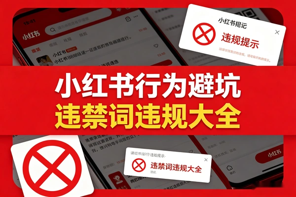 小红书违规避坑指南，违禁词+违规行为汇总