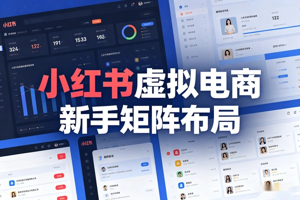 小红书虚拟电商矩阵布局，小白也能稳步变现