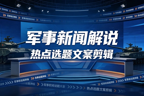 抖音军事赛道入门：热点选题+剪辑消重全教程