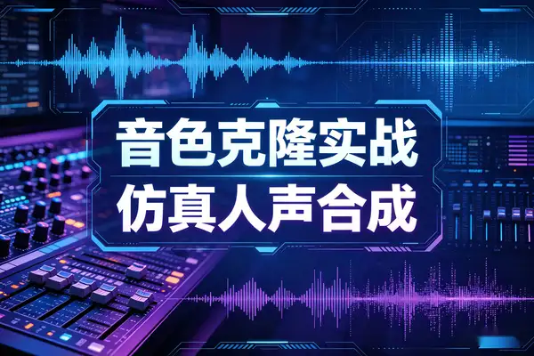 AI音色克隆实战课 零基础手把手学配音合成