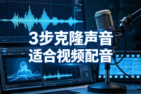 3步克隆自己声音 短视频配音超省心