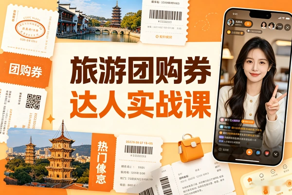 2026旅游带券达人培训 抖音团购实操教学