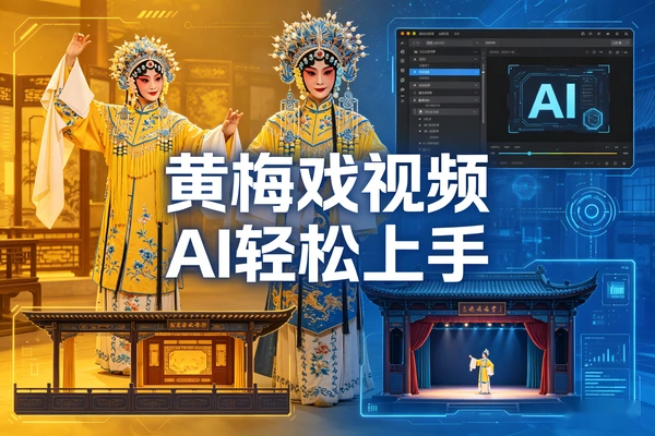 AI黄梅戏视频制作 轻松起号变现