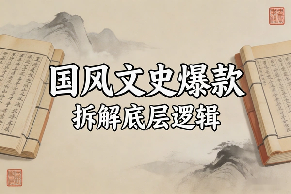 国风文史爆款底层逻辑 4大模块拆解 复刻高播放短片