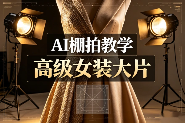 高级感女装大片制作 AI棚拍教学 一键出片