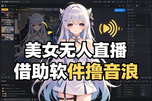 AI美女无人直播 轻松撸音浪