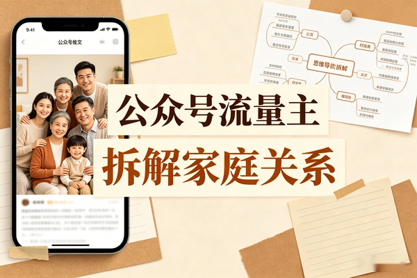 家庭关系公众号流量主 篇篇引爆10万+技巧