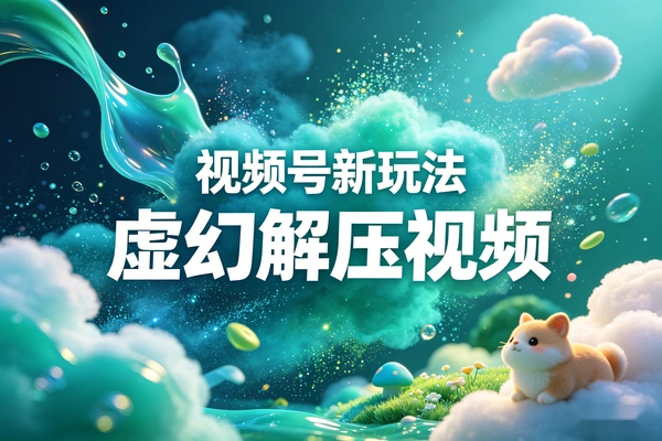 视频号批量起号  AI虚幻风景解压视频分成玩法