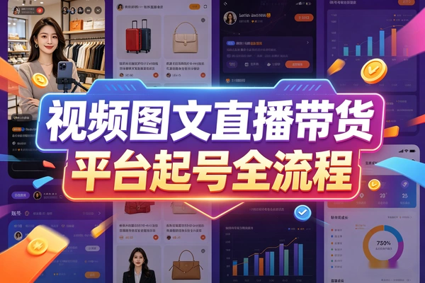 短视频+图文直播带货 多平台起号全流程教程