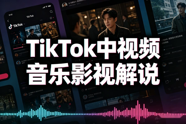 三大热门赛道！TikTok音乐影视动漫解说实操教程